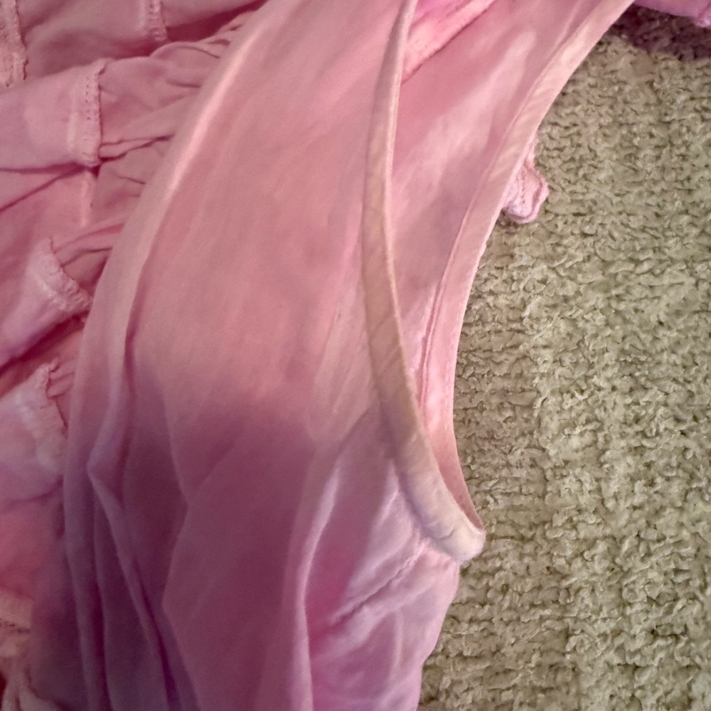 Love Shack Fancy Gwen Heritage Mini Dress, Peony Pink, size xs - Picture 4 of 5